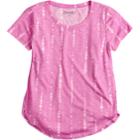 Plus Size Girls 7-16 Mudd&reg; Tulip Hem Tee, Size: 12 1/2, Med Pink