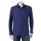 Men's Apt. 9&reg; Slim-fit Stretch End-on-end Button-down Shirt, Size: Xxl Slim, Dark Blue