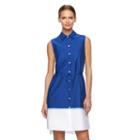 Women's Reed Dip-dye Shirtdress, Size: Large, Blue (navy)