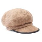 Women's Betmar Caron Patterned Cadet Hat, Brown
