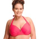 Plus Size Paramour Underwire Halter Bikini Top, Women's, Size: 2xl, Brt Red