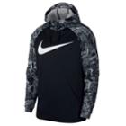 Men's Nike Therma Rip N Tear Pull-over Hoodie, Size: Large, Grey (charcoal)