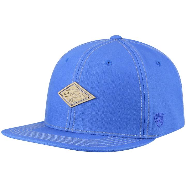 Adult Top Of The World Kansas Jayhawks Springlake Adjustable Cap, Men's, Med Blue