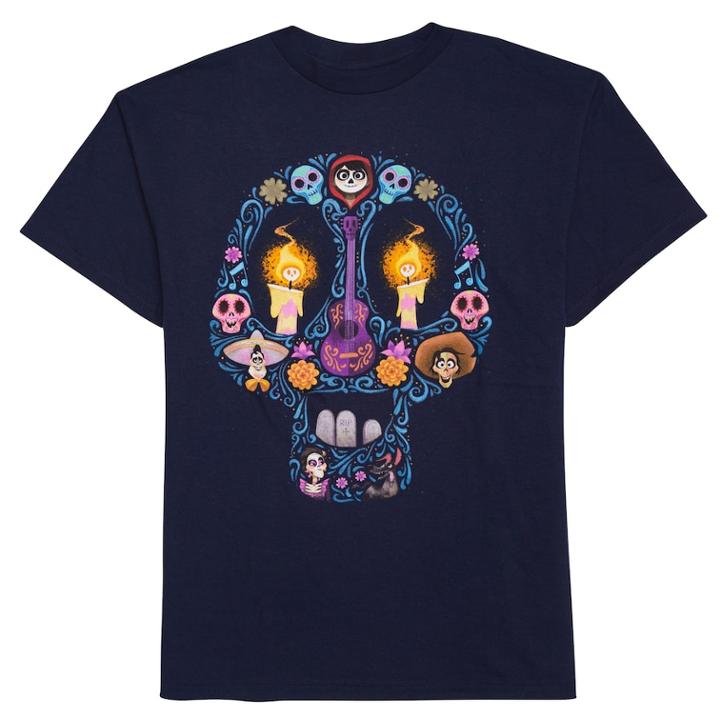 Disney/pixar Coco Boys 8-20 Candy Skull Tee, Size: Small, Blue (navy)