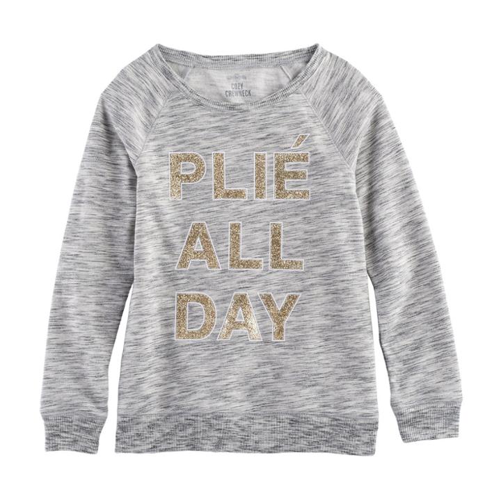 Girls 7-16 & Plus Size So&reg; Cozy Fleece Pullover Top, Size: 7-8, Med Grey