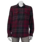 Big & Tall Sonoma Goods For Life&trade; Classic-fit Plaid Button-down Shirt, Men's, Size: Xl Tall, Red