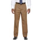 Men's Croft & Barrow&reg; Stretch Easy-care Classic-fit Pleated Pants, Size: 33x30, Med Brown