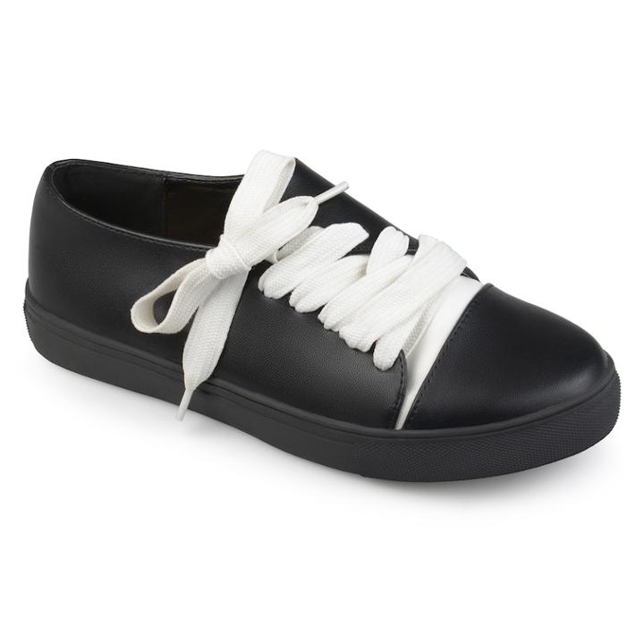 Journee Collection Sway Women's Sneakers, Size: 5.5 Med, Black