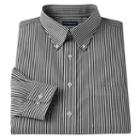 Men's Croft & Barrow&reg; Slim-fit Easy-care Button-down-collar Dress Shirt, Size: 15-32/33, Black