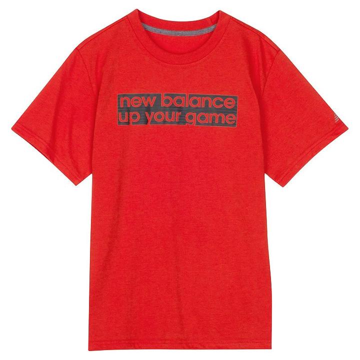 Boys 8-20 New Balance Logo Tee, Boy's, Size: L 14-16, Brt Red