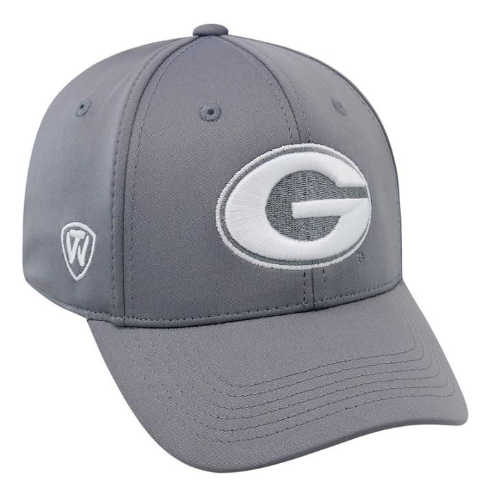 Adult Top Of The World Georgia Bulldogs Bolster One-fit Cap, Med Grey