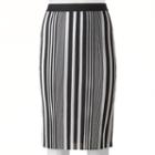 Juniors' Joe B Stripe Midi Pencil Skirt, Girl's, Size: Xl, Oxford