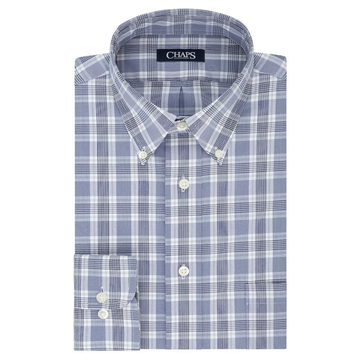 Men's Chaps Slim-fit Stretch Collar Dress Shirt, Size: 18.5 37/8t, Evening