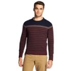 Men's Izod Newport Classic-fit Striped Crewneck Sweater, Size: Small, Drk Purple