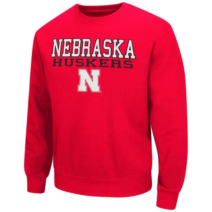 Men's Nebraska Cornhuskers Fleece Sweatshirt, Size: Small, Med Red