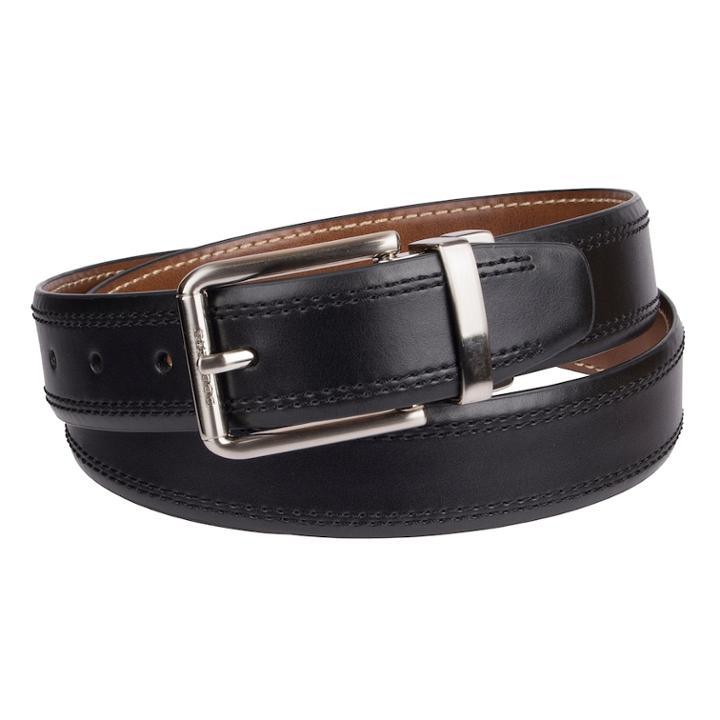 Men's Dockers&reg; Reversible Feather Edge Casual Belt, Size: Large, Grey (charcoal)