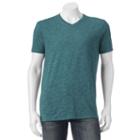 Men's Apt. 9&reg; Modern-fit Crosshatch Roll-tab Button-down Shirt, Size: Medium, Turquoise/blue (turq/aqua)