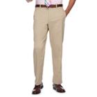 Men's Croft & Barrow&reg; Classic-fit Easy-care Stretch Flat-front Pants, Size: 32x30, Dark Beige