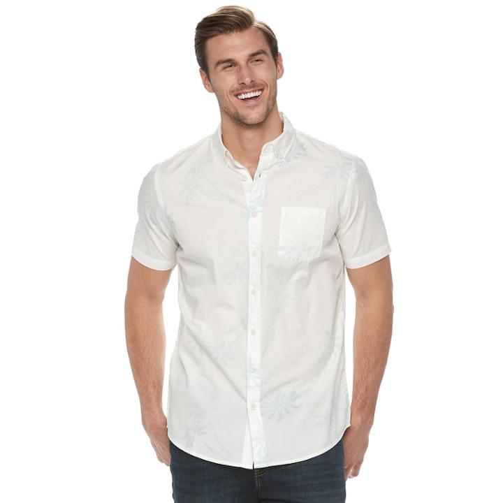 Big & Tall Urban Pipeline&reg; Awesomely Soft Ultimate Regular-fit Button-down Shirt, Men's, Size: Xl Tall, Natural