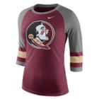Women's Nike Florida State Seminoles Striped Sleeve Tee, Size: Xl, Red