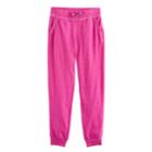 Girls 7-16 So&reg; Cozy Lace-up Jogger Pants, Size: 14, Pink