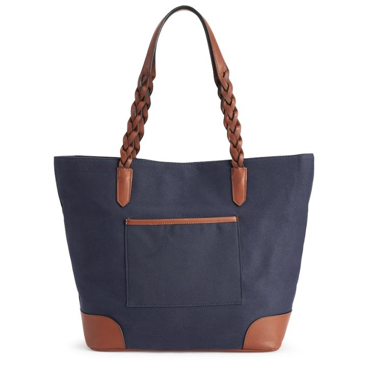 Sonoma Goods For Life™ Chloe Tote, Women's, Blue (navy)