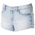 Juniors' Mudd&reg; High-rise Ripped Shortie Jean Shorts, Girl's, Size: 3, Blue Other