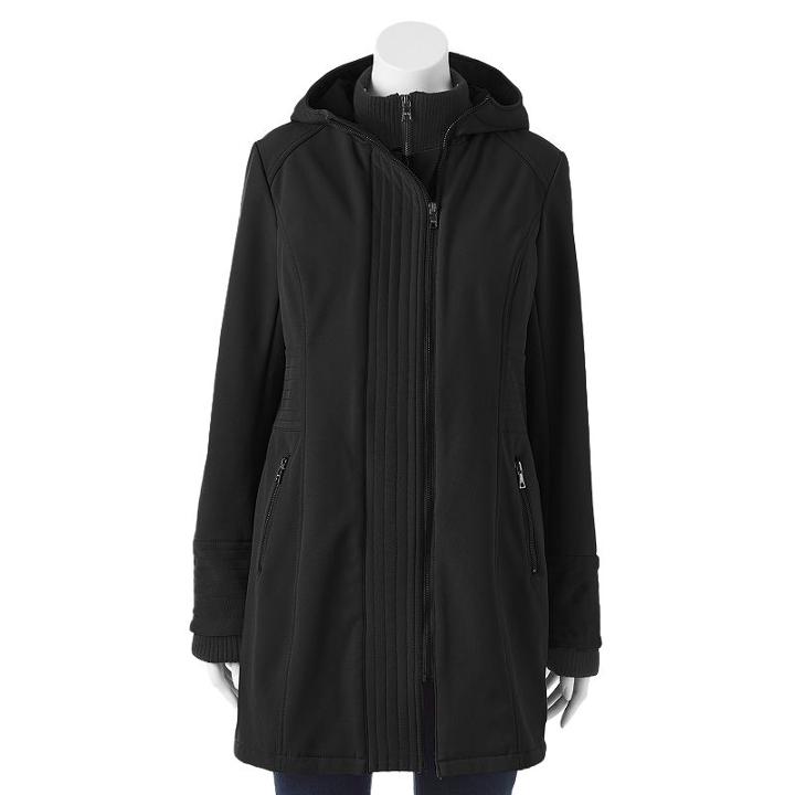Women's Mo-ka Hooded Soft Shell Jacket, Size: Small, Black