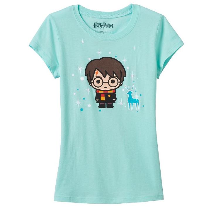 Girls 7-16 Harry Potter Patronus Graphic Tee, Girl's, Size: Small, Lt Green