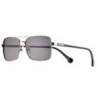 Converse H052 58mm Chuck Taylor Polarized Aviator Sunglasses, Adult Unisex, Grey