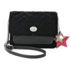 Candie's&reg; Lucy Velvet Flap Crossbody Bag, Women's, Grey