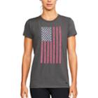 Women's Under Armour Short Sleeve Usa Graphic Tee, Size: Medium, Grey