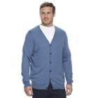 Big & Tall Croft & Barrow&reg; True Comfort Classic-fit Easy-care Cardigan Sweater, Men's, Size: Xxl Tall, Med Blue