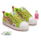 Bobbi-toads Holly Rae Girls' Paintable Sneakers With Nail Polish, Girl's, Size: Medium (6), Brt Green