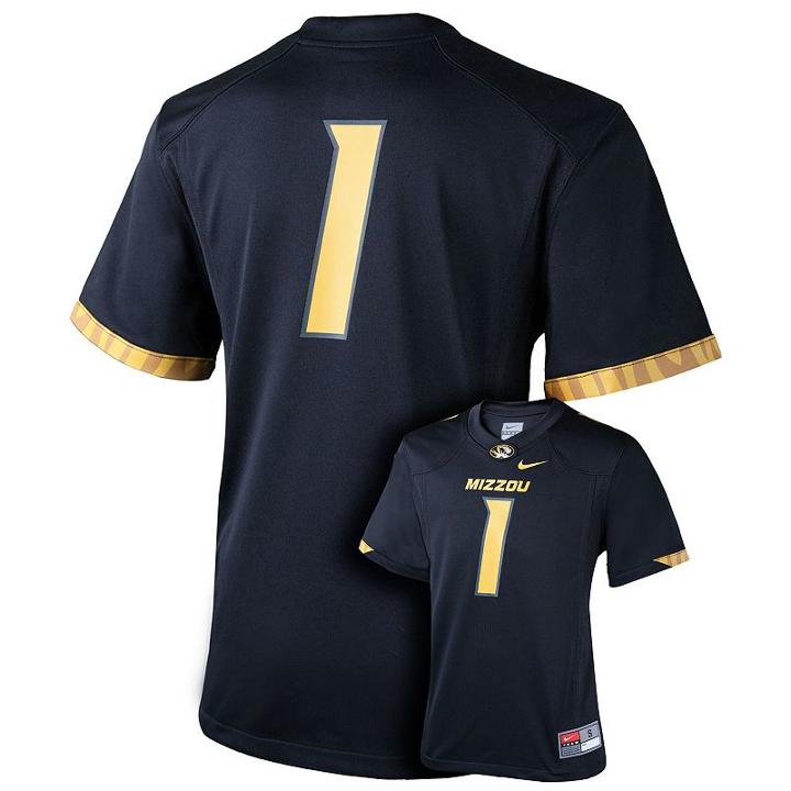 Boys 8-20 Nike Missouri Tigers Replica Football Jersey, Boy's, Size: Small, Black