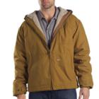 Men's Dickies Lined Hooded Jacket, Size: Xl, Brown