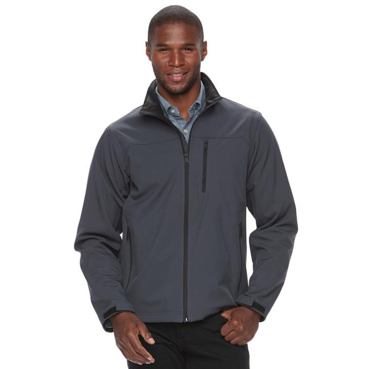 Big & Tall Hemisphere Softshell Jacket, Men's, Size: 4xb, Grey (charcoal)