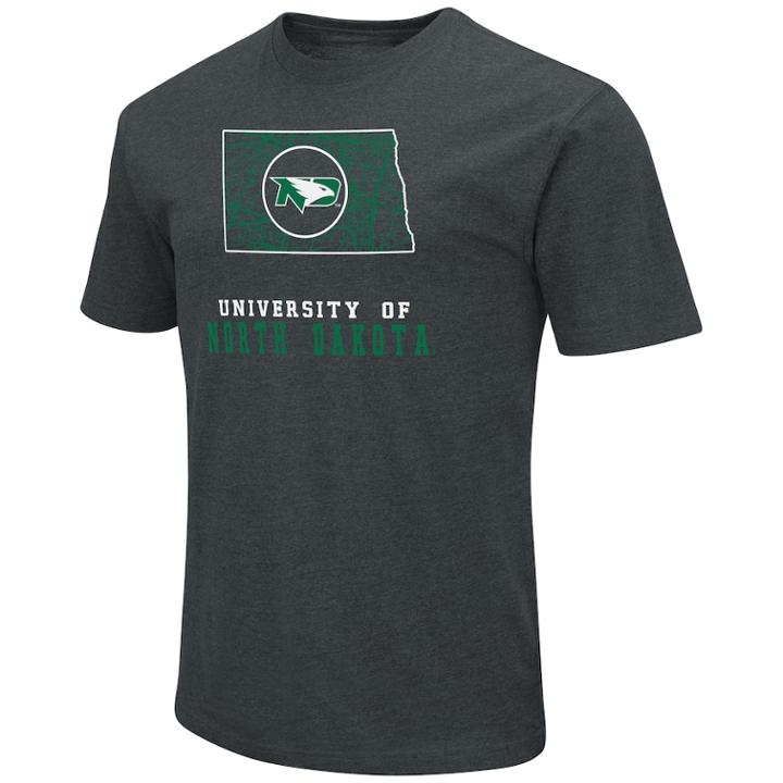 Men's North Dakota Fighting Hawks State Tee, Size: Large, Oxford