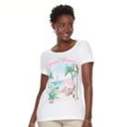Women's Croft & Barrow&reg;graphic Tee, Size: Xxl, Natural