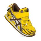Asics School Yard Zoo Tiger Toddlers' Running Shoes, Kids Unisex, Size: 4 T, Yellow