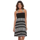 Women's Apt. 9&reg; Smocked Tube Dress Cover-up, Size: Small, Ovrfl Oth