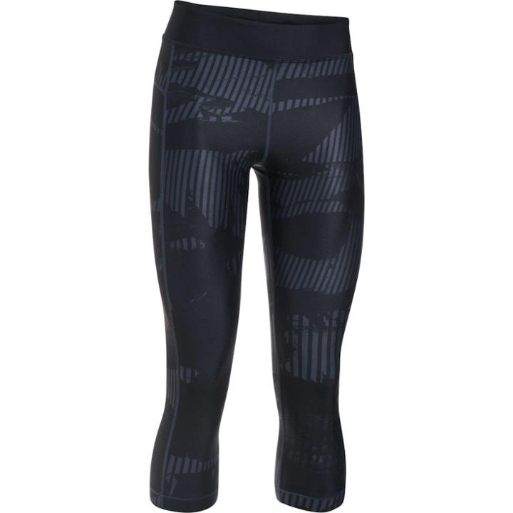 Women's Under Armour Printed Performance Capri Leggings, Size: Large, Oxford