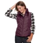 Juniors' So&reg; Puffer Vest, Teens, Size: Medium, Brt Red