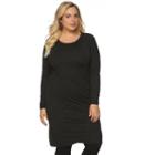 Plus Size Apt. 9&reg; Angelina Knit Wrap Dress, Women's, Size: 3xl, Black