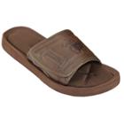 Adult Kansas Jayhawks Memory Foam Slide Sandals, Men's, Size: Medium, Brown