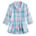 Girls 4-10 Jumping Beans&reg; Patterned Tunic Top, Girl's, Size: 6, Brt Green