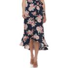Women's Studio 253 Printed Ruffle Maxi Skirt, Size: Xl, Blue