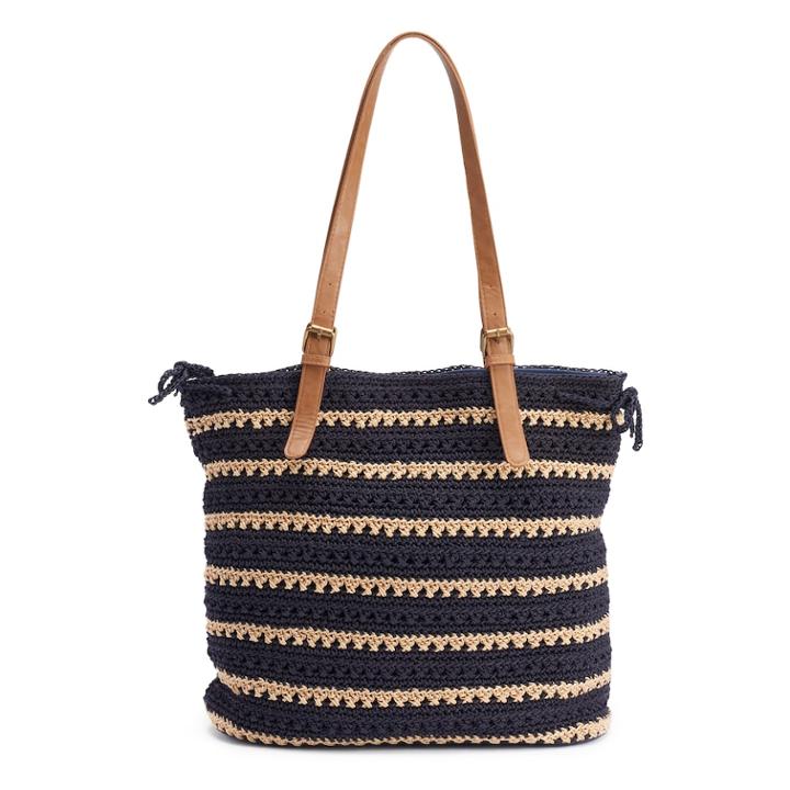 Sonoma Goods For Life&trade; Crochet Tote, Women's, Blue (navy)