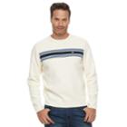 Men's Dockers Milano Classic-fit Striped Crewneck Sweater, Size: Xxl, White