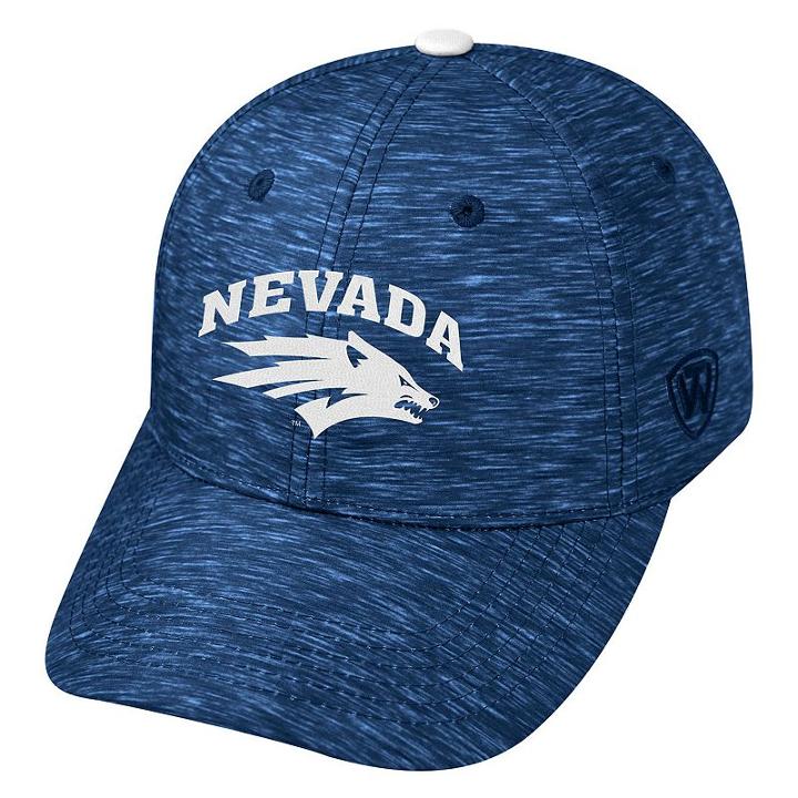 Adult Nevada Wolf Pack Warp Speed Adjustable Cap, Men's, Blue (navy)